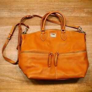 Dooney & Bourke Dillen Double Pocket Satchel, Caramel